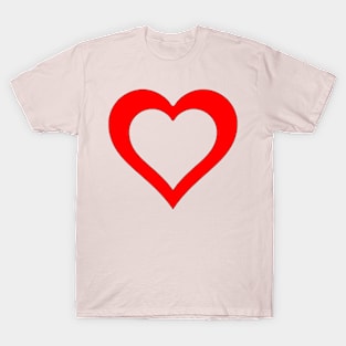 A hole in my Heart for you in red T-Shirt